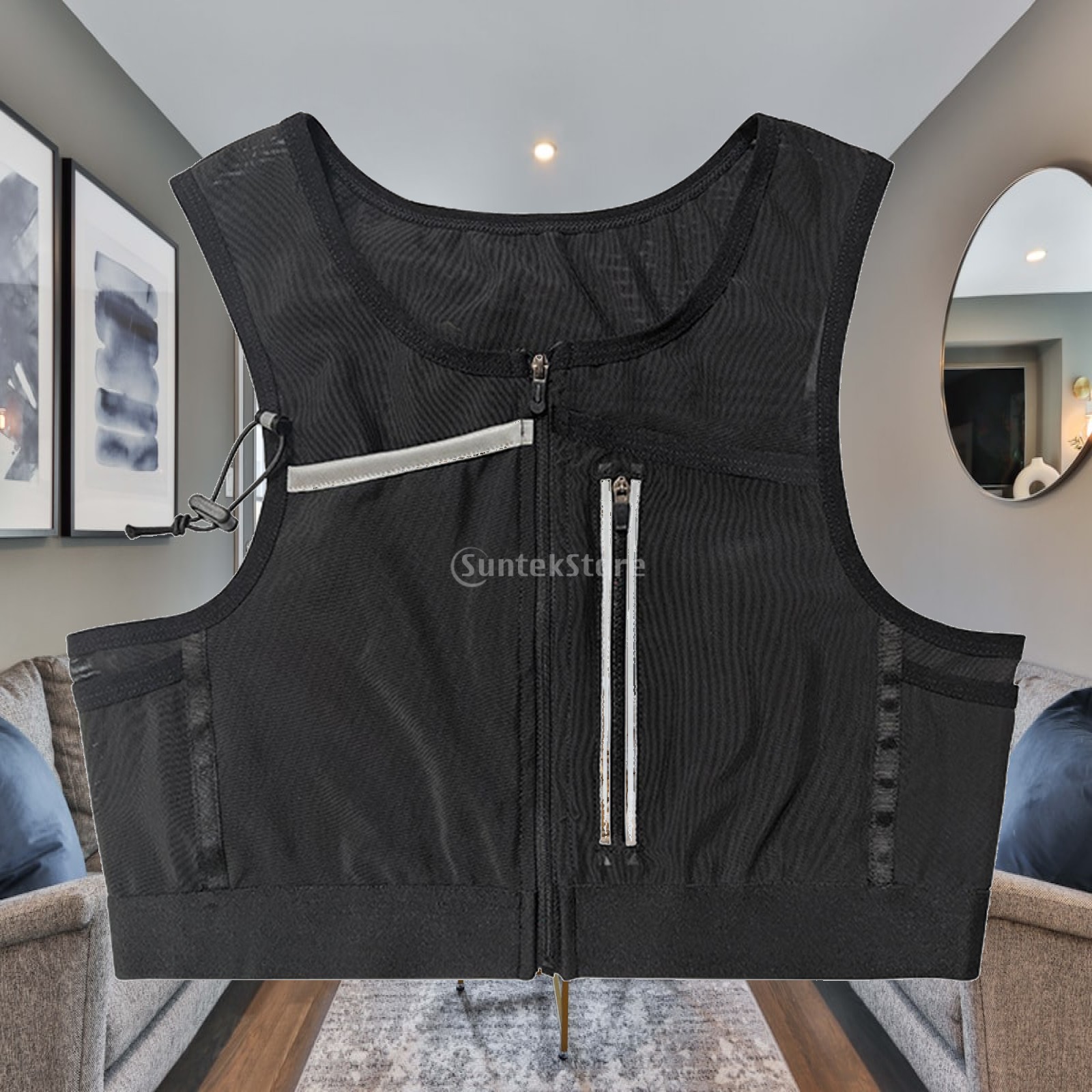 Running Vest Bag Chest Pack Re - Reflective Vest Cycling 评论和价格