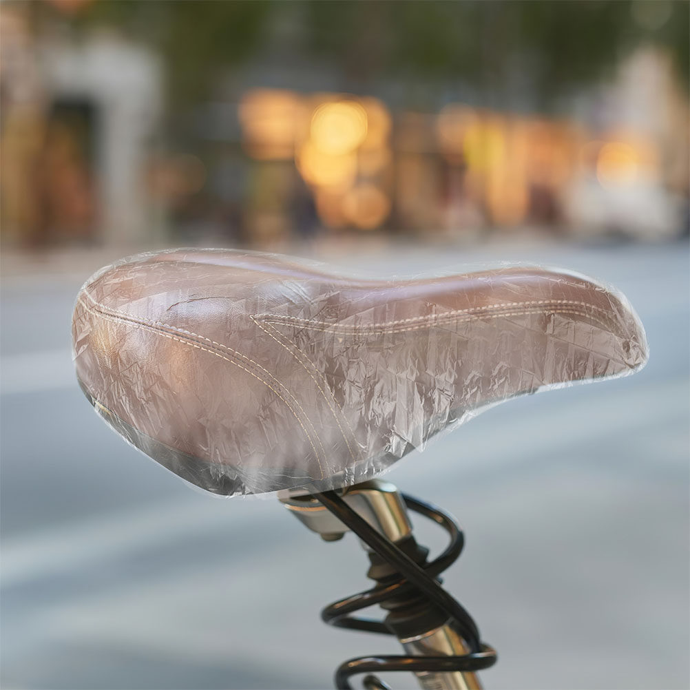 100Pcs Waterproof Saddle Cover - Cycling Commute In Rain 评论和价格