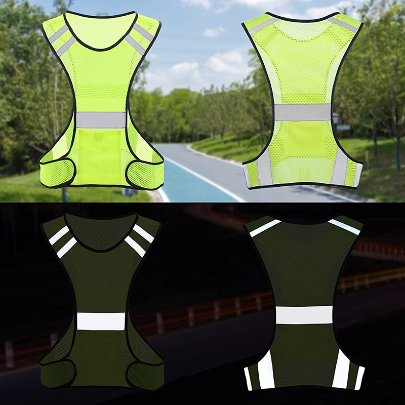 Visibility Fluorescent Mesh Re - Reflective Vest Cycling 评论和价格